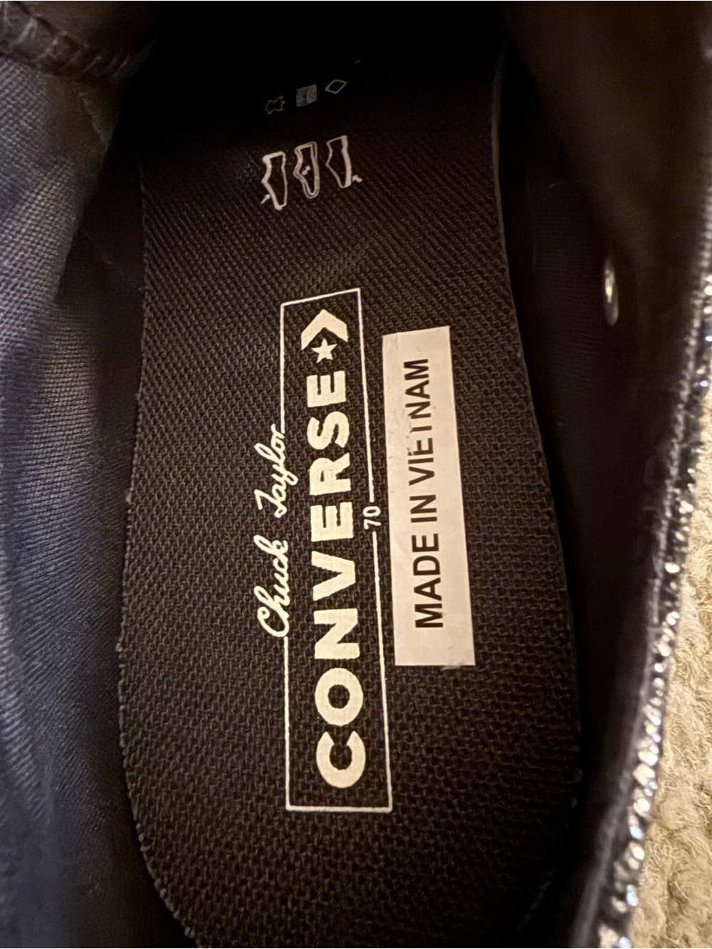 CONVERSE CHUCK 70 METALLIC LOW-TOP SNEAKERS SIZE 6.5 NWT